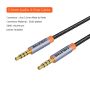 Kabel Aux 3.5mm TRRS Male to Male 4 Pole Audio Stereo & Call