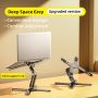 Adjustable Swivel Laptop Stand Aluminum Alloy 360 Degree Rotating Bracket