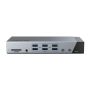 20 In 1 DisplayLink Thunderbolt 4 Docking Station Triple Monitor for Mac