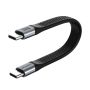 USB-4 Flat Short Cable Type-C PD 240W 8K