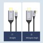 Kabel Type-C to HDMI Cable Right Angle Converter