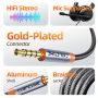 Kabel Aux 3.5mm TRRS Male to Male 4 Pole Audio Stereo & Call